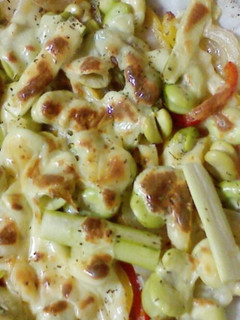 玉ねぎ空豆のチーズ焼き-レシピのメイン写真