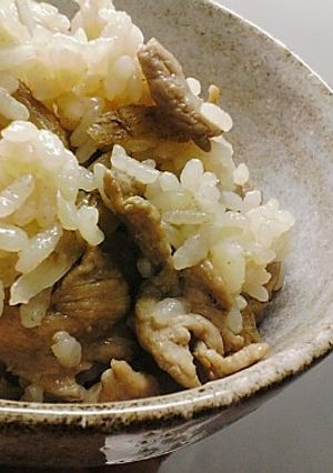 豚肉と舞茸のたきこみご飯-レシピのメイン写真