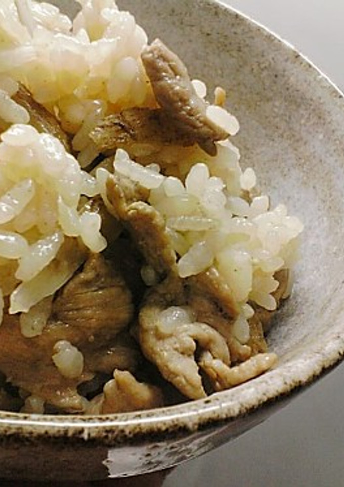 豚肉と舞茸のたきこみご飯-レシピのメイン写真