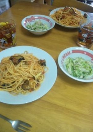 茄子トマパスタ〜自分用メモ〜-レシピのメイン写真