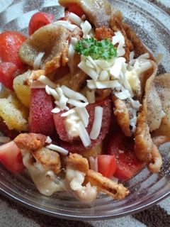 *パリパリ鶏皮ホットサラダ*-レシピのメイン写真