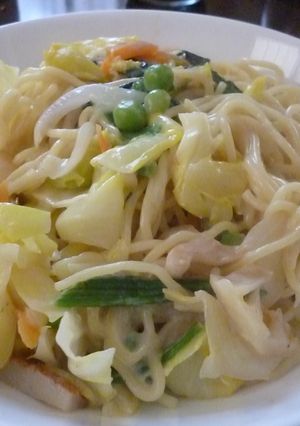 夏休みのお昼に！クリーム焼きそば-レシピのメイン写真