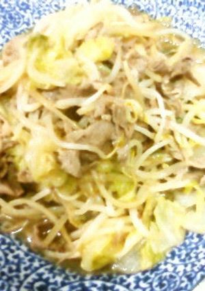 生しょうゆあっさり牛肉レタスもやし炒め★-レシピのメイン写真