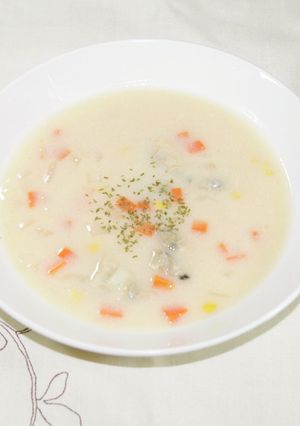 豆乳クラムチャウダー-レシピのメイン写真