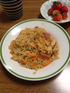 簡単キムチチャーハン!-レシピのメイン写真