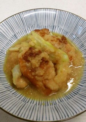 鶏肉とキャベツのみぞれポン酢炒め-レシピのメイン写真