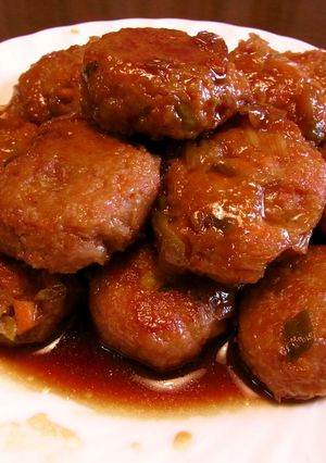 こってりアマダレつくねハンバーグ-レシピのメイン写真