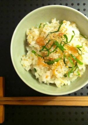 簡単！ 美味しい！　“梅ポンご飯”-レシピのメイン写真