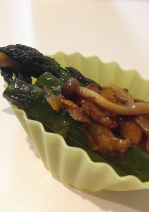 【お弁当】アスパラの醤油炒め-レシピのメイン写真