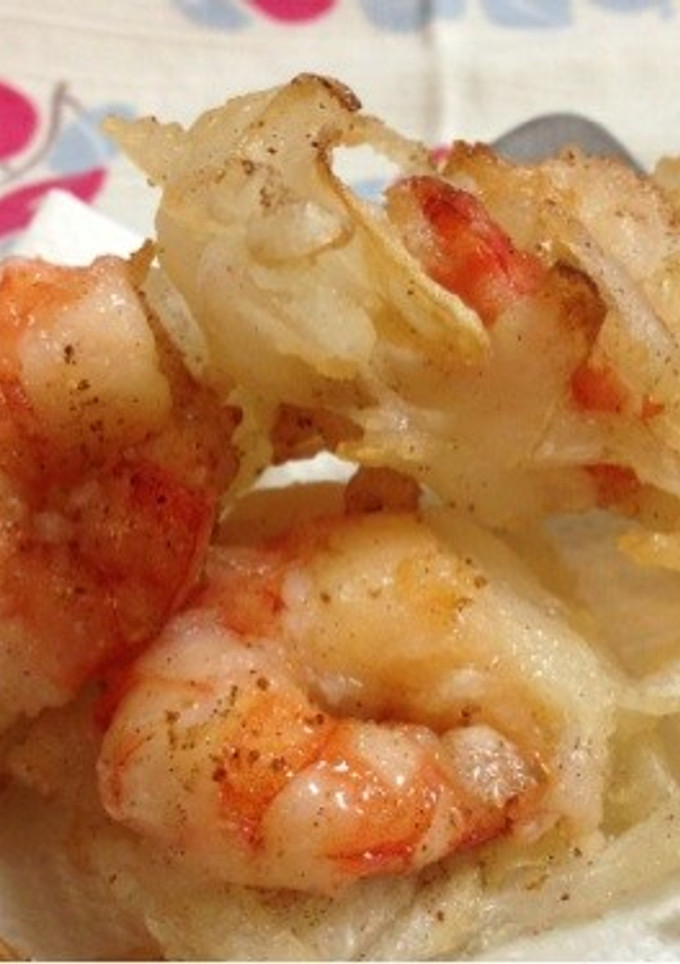 新玉ねぎの水分で小海老と簡単かき揚げ-レシピのメイン写真