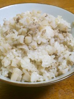 蓮根の炊き込みご飯-レシピのメイン写真