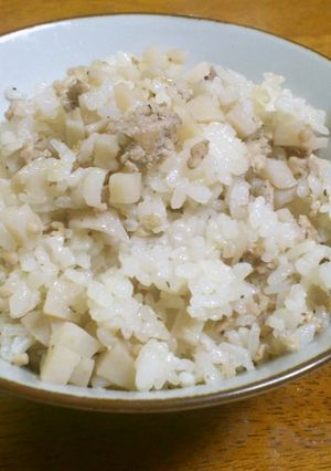 蓮根の炊き込みご飯-レシピのメイン写真