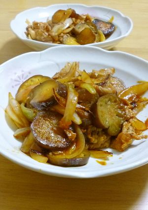 豚肉となすのケチャバター炒め-レシピのメイン写真