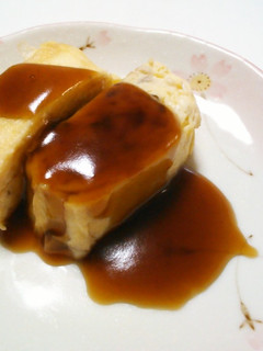 シイタケ入り玉子焼きの甘酢あんかけ-レシピのメイン写真