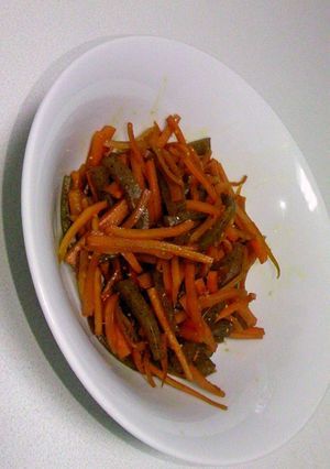 簡単☆人参とこんにゃくのきんぴら☆常備菜-レシピのメイン写真