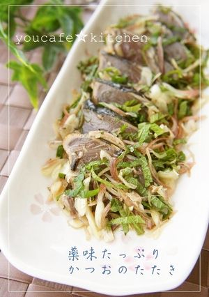 薬味たっぷり✿かつおのたたき-レシピのメイン写真