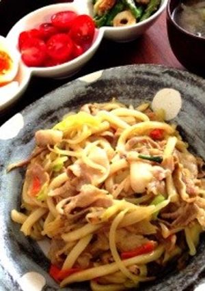 カレー風味の焼うどん-レシピのメイン写真