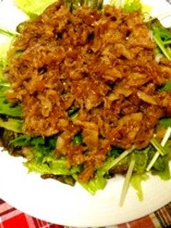 野菜も美味しい☆生姜焼きサラダ。-レシピのメイン写真