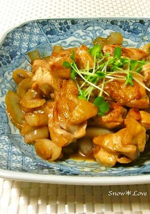 今夜のおかずは☆鶏肉と玉ねぎの甘辛焼き-レシピのメイン写真