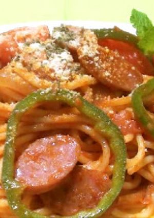 フレッシュトマトのナポリタン♪　-レシピのメイン写真