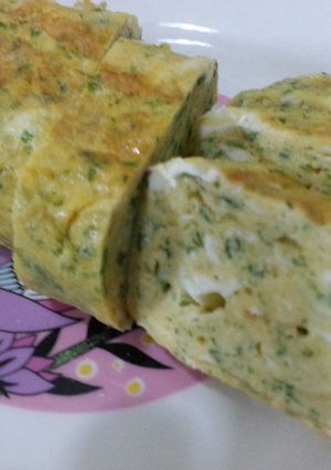 チーズ風味だし巻き玉子　青のり入り-レシピのメイン写真
