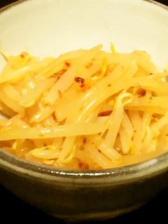 レンジで超簡単!もやしのピリ辛ごま和え-レシピのメイン写真