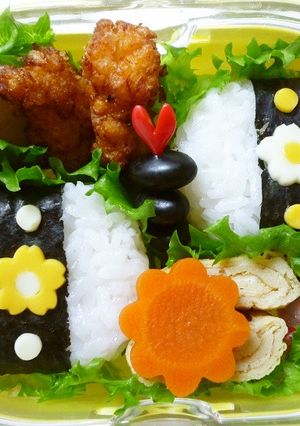 簡単かわいい♡お花おにぎり-レシピのメイン写真