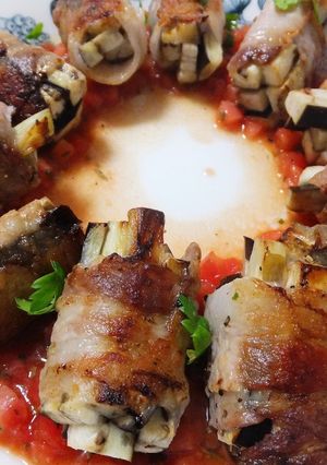 茄子の肉巻☆フレッシュトマトソース-レシピのメイン写真