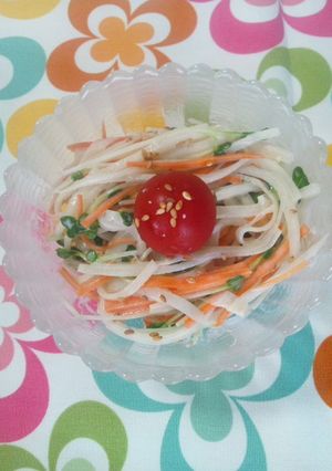 簡単☆大根サラダ　ドンキー風ドレッシング-レシピのメイン写真