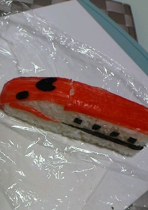 お弁当に☆Ｅ６系スーパーこまちおにぎり☆-レシピのメイン写真
