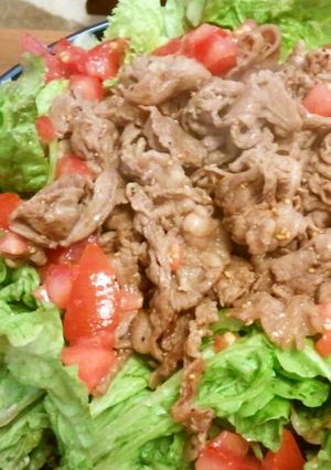 簡単!焼肉サラダ-レシピのメイン写真