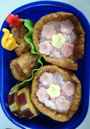 幼稚園のお弁当に☆かわいいあじさい弁当-レシピのメイン写真