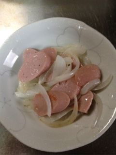 魚肉ソーセージと玉ねぎの お手軽炒め-レシピのメイン写真