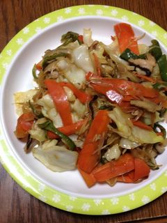 追い鰹のつゆで野菜炒め-レシピのメイン写真