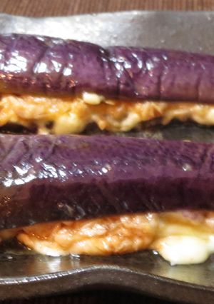 なすのツナとチーズのはさみ焼き-レシピのメイン写真