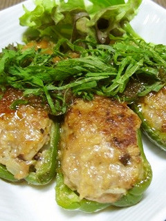 母の味を和風アレンジ♪ピーマンの肉詰め-レシピのメイン写真