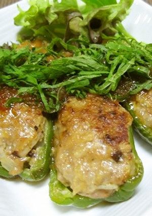 母の味を和風アレンジ♪ピーマンの肉詰め-レシピのメイン写真