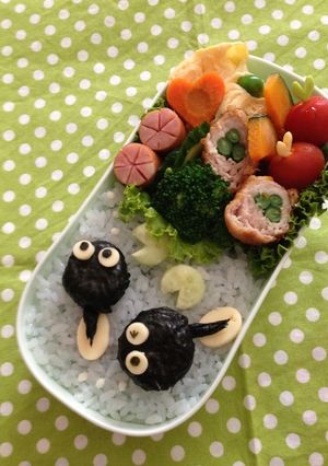 キャラ弁☆おたまじゃくしのお弁当♪-レシピのメイン写真
