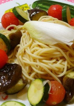 夏野菜のゴロゴロパスタ♪♫♪-レシピのメイン写真