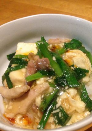 ニラ豆腐のあんかけ丼-レシピのメイン写真