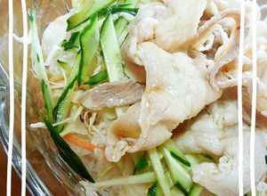 夏にピッタリ！冷しゃぶサラダそうめん♪-レシピのメイン写真