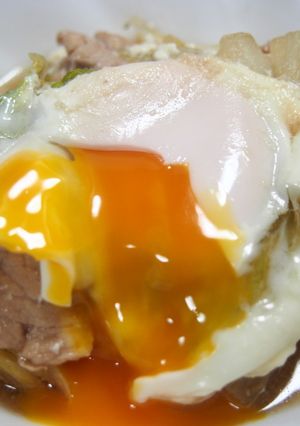 豚肉と白菜の煮物~とろとろ玉子と一緒に~-レシピのメイン写真