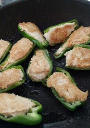 ピーマンの鶏ひき肉詰め-レシピのメイン写真