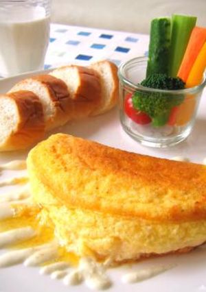 ♪とろとろ・ふわっふわエッグ with チーズクリームソース♪-レシピのメイン写真