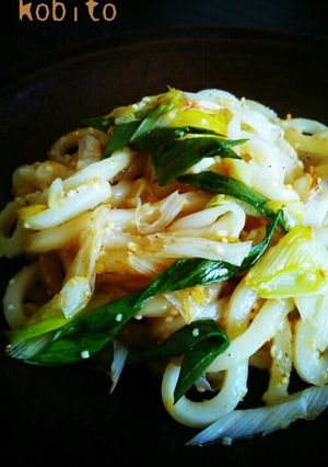 ネギ塩ガーリック焼うどん-レシピのメイン写真