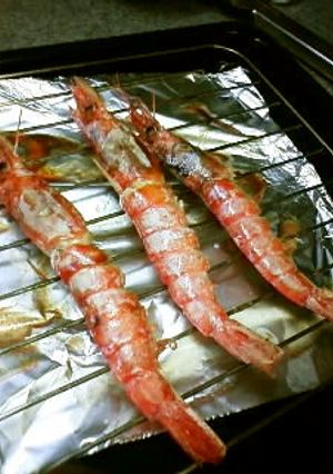 有頭エビの簡単塩焼き（１本９８円ぐらい）-レシピのメイン写真