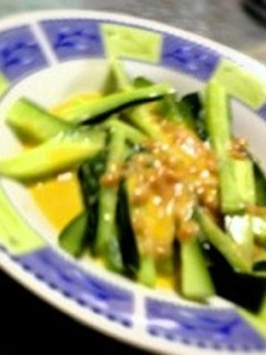 洋風 胡瓜の梅肉和え-レシピのメイン写真