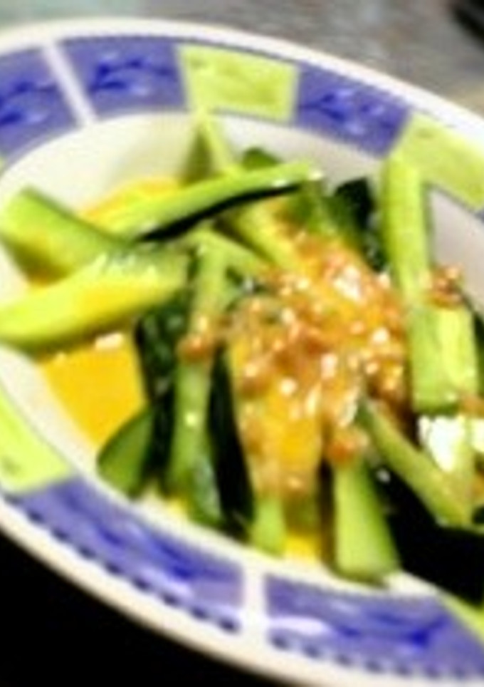 洋風 胡瓜の梅肉和え-レシピのメイン写真