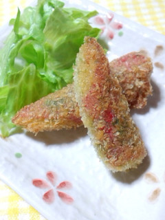 お弁当にカニカマ青のりフライ-レシピのメイン写真