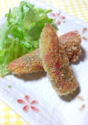 お弁当にカニカマ青のりフライ-レシピのメイン写真